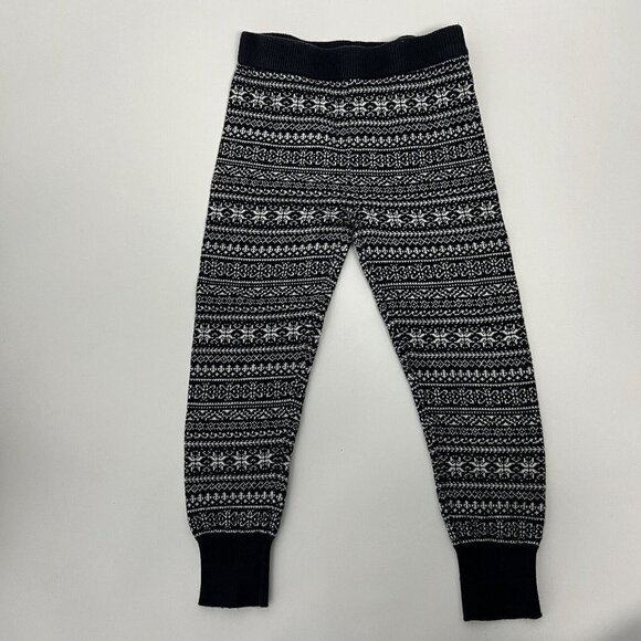 JOE FRESH Toddler Kid GIRL Fair Fair Isle Knit Leggings Pants Cotton Sz 5 - Picture 6 of 6